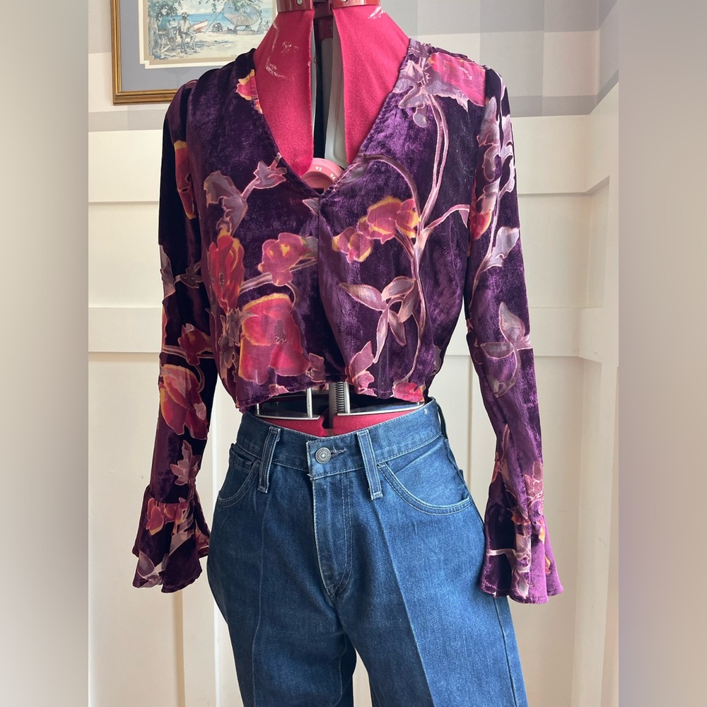 Floral Purple Blouse